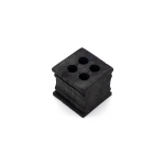 Cable nozzle KT 4 x d=5mm black